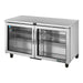 True TUC-60G-HC - 2 Glass Door Undercounter Fridge 1534mm 375L