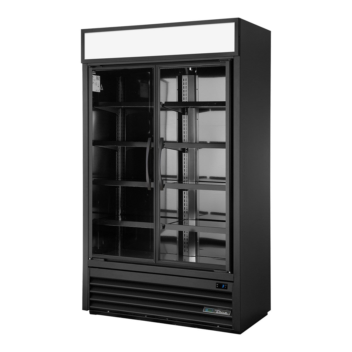 True TVM-48SL-HC - 2 Glass Door Visual Merchandiser Display Fridge, Reduced Depth 1197mm 501L