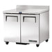 True TWT-36-HC - 2 Door Worktop Fridge 924mm 200L
