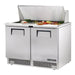 True TFP-48-18M-HC - 18 x 1/6 Pan Mega Top Salad Prep Fridge, 2 Door 1223mm