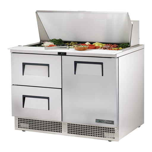 True TFP-48-18M-D-2-HC - 18 x 1/6 Pan Mega Top Salad Prep Fridge, 2 Drawer + 1 Door 1223mm