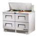 True TFP-48-18M-D-4-HC - 18 x 1/6 Pan Mega Top Salad Prep Fridge, 4 Drawer 1223mm