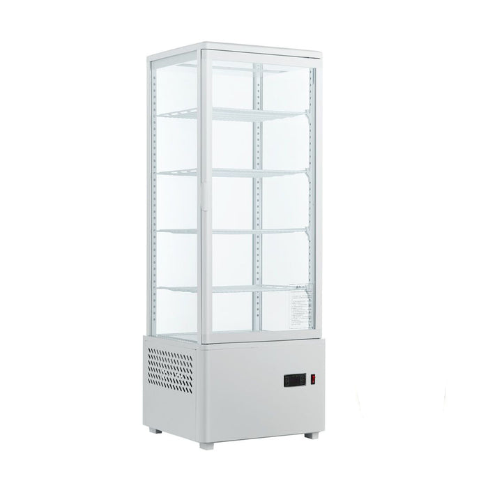 FED Thermaster TCBD108L - Four-Sided Countertop Display Fridge White 108L