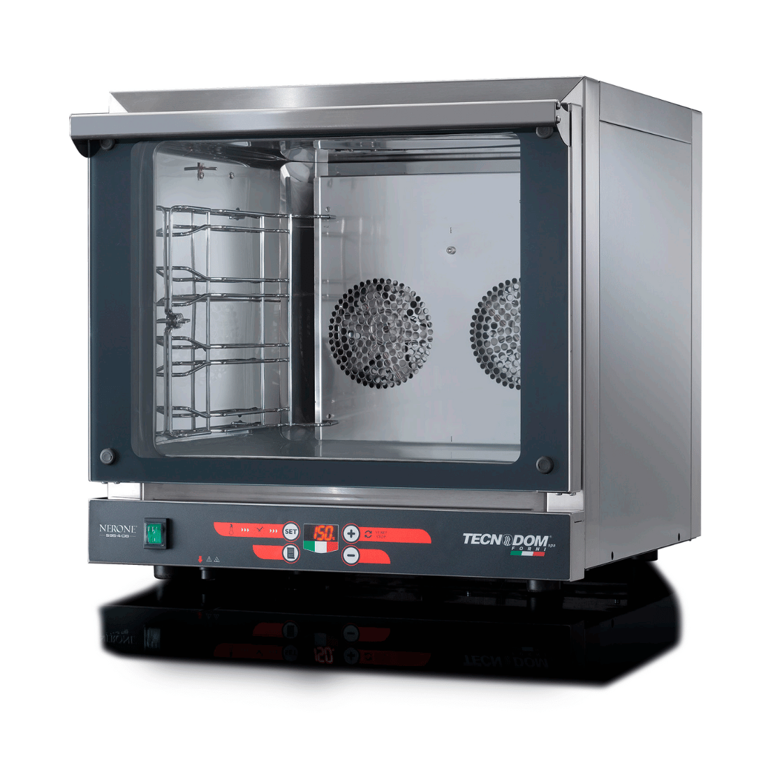 Tecnodom TDE-4CD - Nerone EKO Digital 4 Tray 435x350 Convection Oven, 10A