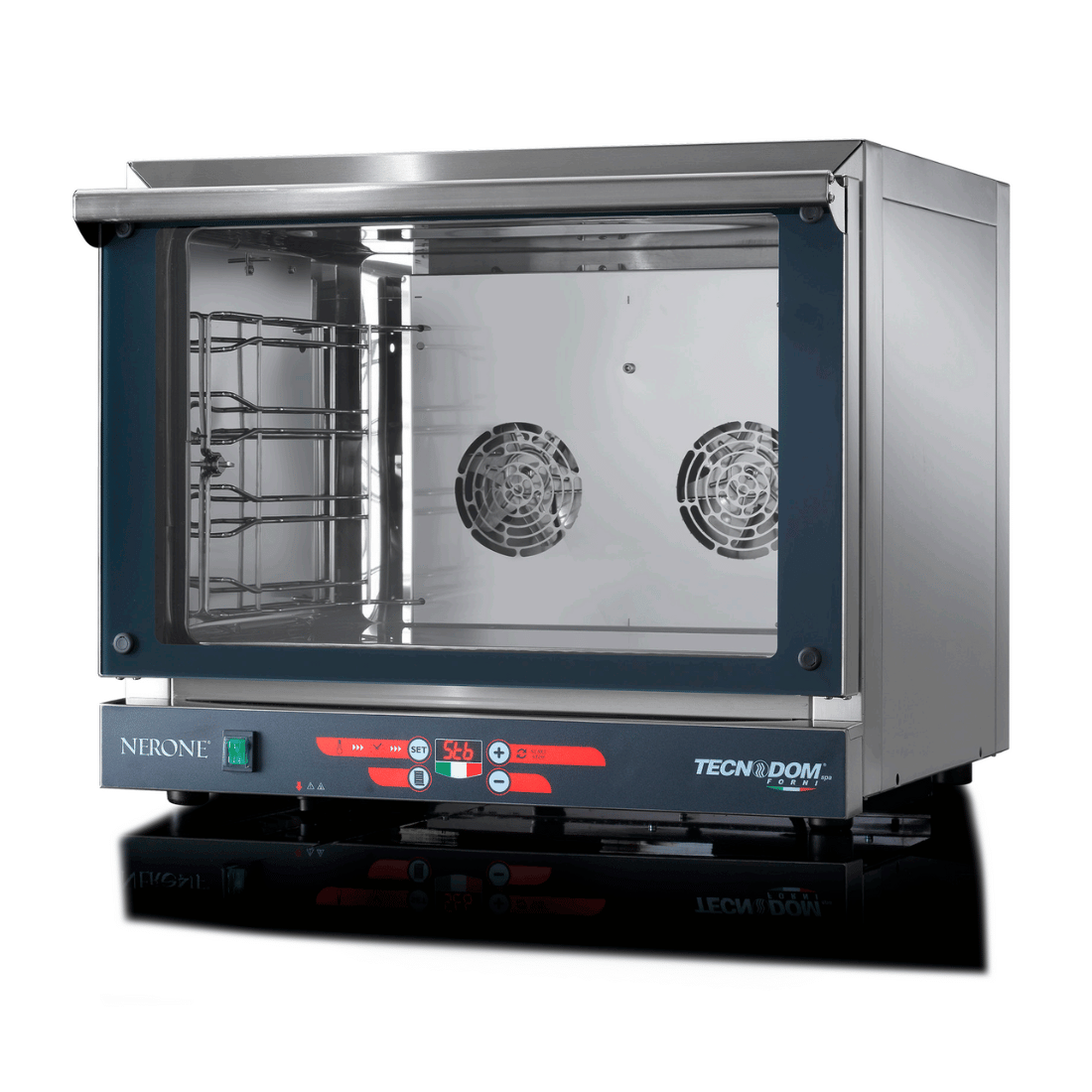 Tecnodom TDE-4CGND - Nerone EKO Digital 4 Tray GN 1/1 Convection Oven, 15A