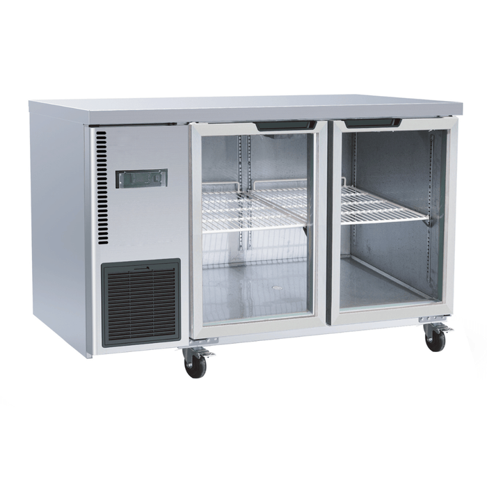 FED Thermaster TL1200TNG - Double Glass Door Bench Fridge 1200 x 700mm