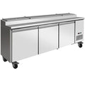 FED Thermaster TPB2400 - Triple Door Pizza Prep Fridge 2393mm