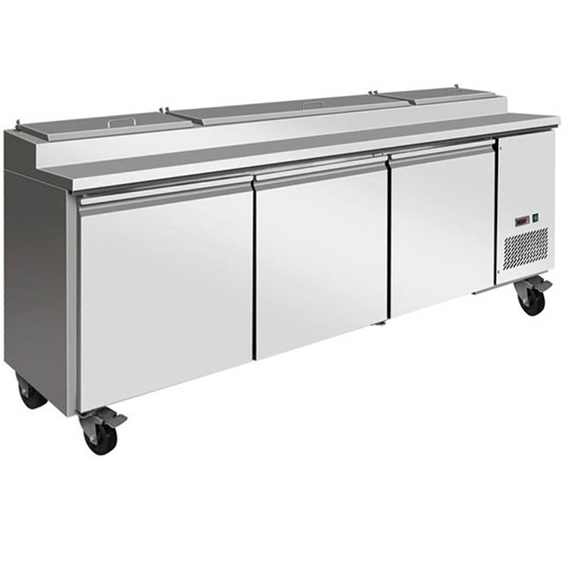 FED Thermaster TPB2400 - Triple Door Pizza Prep Fridge 2393mm
