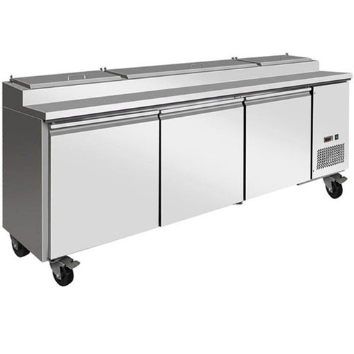 FED Thermaster TPB2400 - Triple Door Pizza Prep Fridge 2393mm