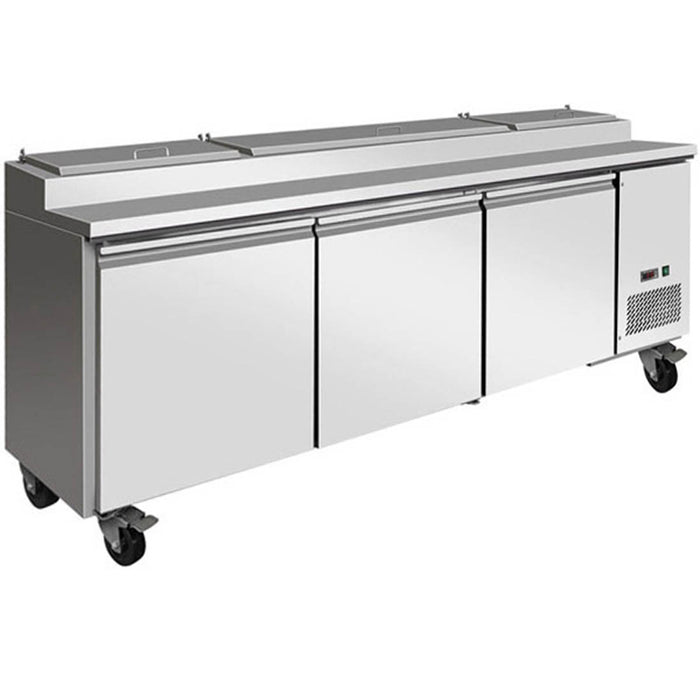FED Thermaster TPB2400 - Triple Door Pizza Prep Fridge 2393mm