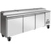 FED Thermaster TPB2400 - Triple Door Pizza Prep Fridge 2393mm