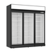 FED Thermaster LG-1563DF - Triple Glass Door Upright Display Freezer Black 1563L