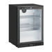 FED Thermaster LG-138TD - Single Heated Glass Door Bar Fridge Black 121L