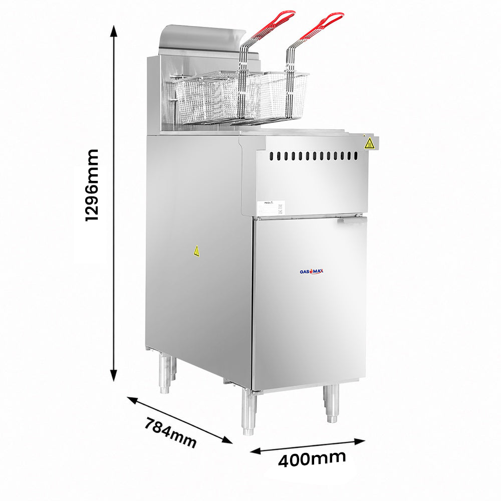 Gasmax VP122 - V-Pan 22L Gas Deep Fryer - image 2