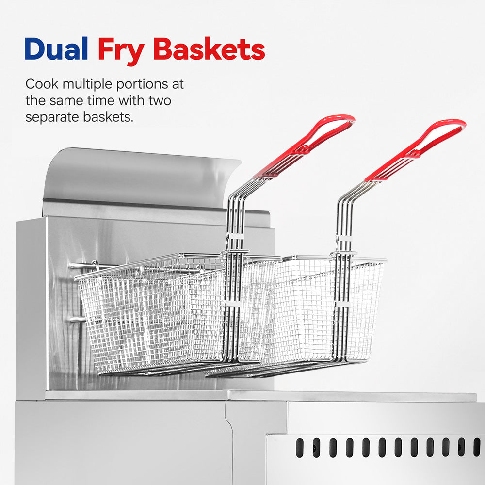 Gasmax VP122 - V-Pan 22L Gas Deep Fryer - image 6