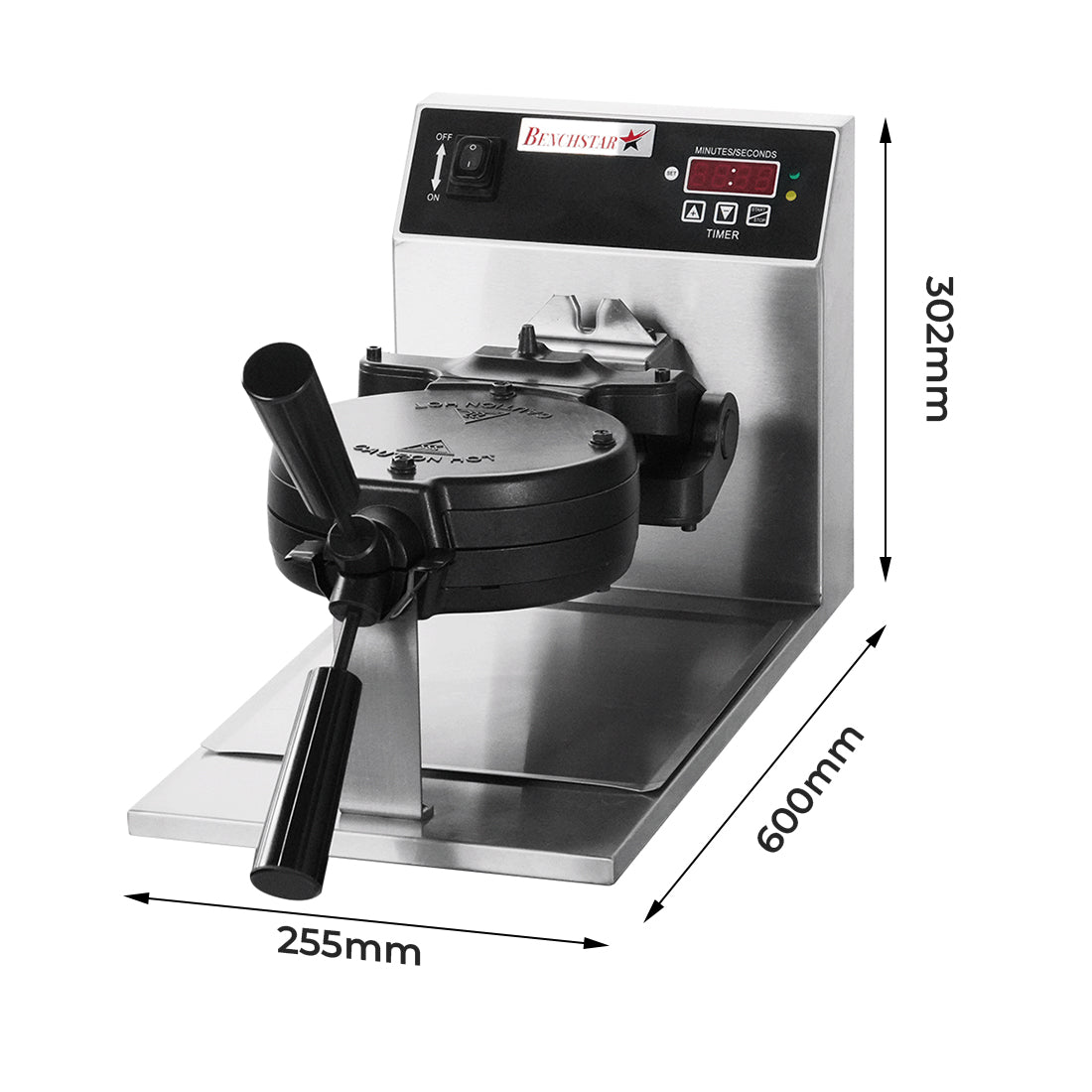 Benchstar WB-04A - Rotating Belgian Waffle Maker - image 3