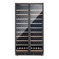 FED Thermaster WB-218B - Dual Zone Two Door Wine Fridge 218 Bottles