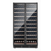 FED Thermaster WB-218B - Dual Zone Two Door Wine Fridge 218 Bottles