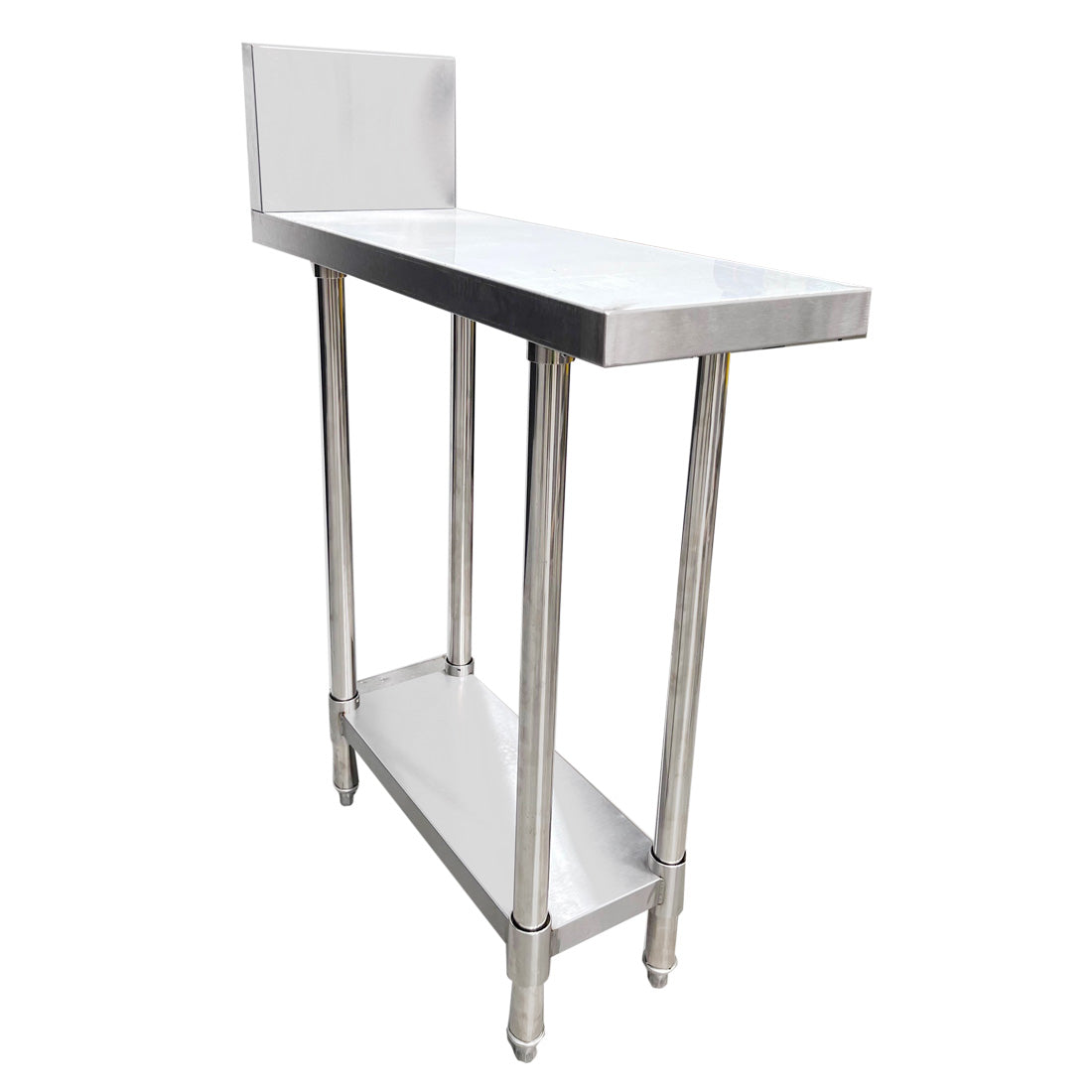 Modular Systems WBB-0450R - Stainless Steel Infill Bench with Splashback for Gas Ranges 450mm