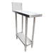 Modular Systems WBB-0300R - Stainless Steel Infill Bench with Splashback for Gas Ranges 300mm