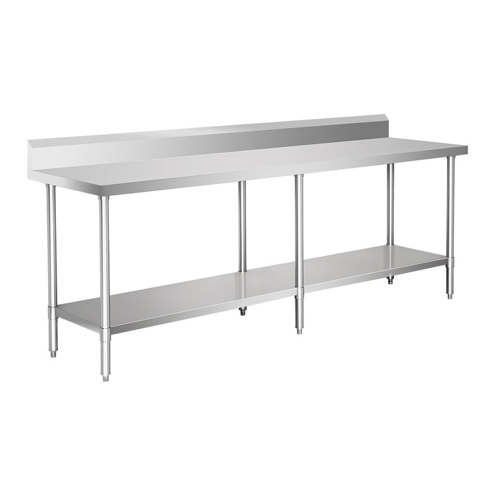 Modular Systems WBB6-2100/A - Premium Stainless Steel Workbench with Splashback 2100 x 600mm