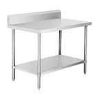 Modular Systems WBB7-1200/A - Premium Stainless Steel Workbench with Splashback 1200 x 700mm
