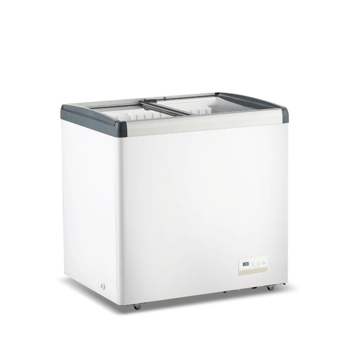FED Thermaster WD256G - Glass Sliding Lid Chest Freezer 256L