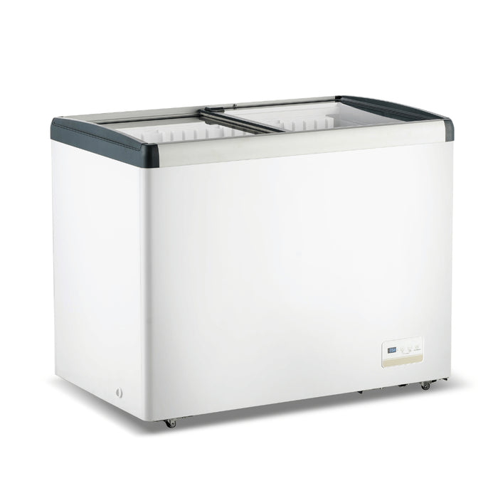 FED Thermaster WD336G - Glass Sliding Lid Chest Freezer 336L
