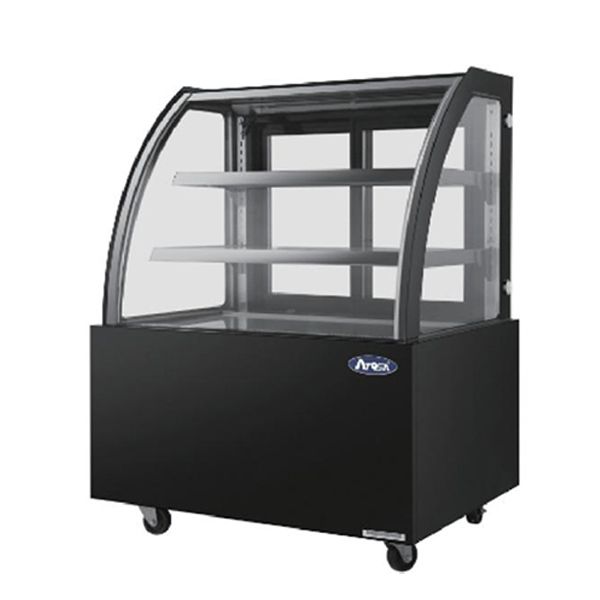 Atosa WDG096D - Curved Glass Cake Display Fridge 900mm 180L