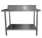 Simco WTS712B - Stainless Steel Work Bench with Splashback 1200 x 700mm