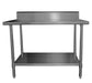 Simco WTS606B - Stainless Steel Work Bench with Splashback 600 x 600mm
