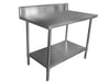 Simco WTS621B - Stainless Steel Work Bench with Splashback 2100 x 600mm - image 2