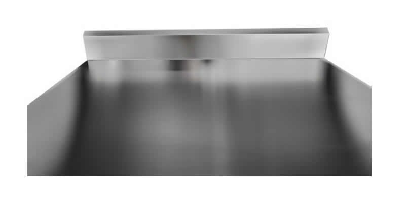 Simco WTS606B - Stainless Steel Work Bench with Splashback 600 x 600mm - image 3
