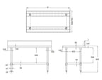 Mixrite WTS609B - Stainless Steel Work Bench with Splashback 900 x 600mm - image 4