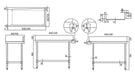 Simco WAT6120 - Stainless Steel Dishwasher Outlet Bench 1200 x 600mm - image 2