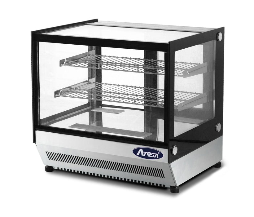 Atosa WSF120L - Countertop Square Glass Cake Display Fridge 700mm 120L