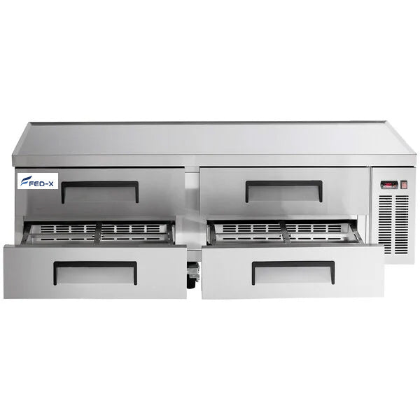 FED-X XCB-72 - Four Drawer Refrigerated Chef Base 1838mm 450L - image 3