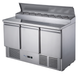 FED-X XGNS1300D - Three Door Salad Prep Fridge 8 x GN 1/6 1365mm - image 2