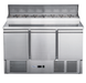 FED-X XGNS1300D - Three Door Salad Prep Fridge 8 x GN 1/6 1365mm