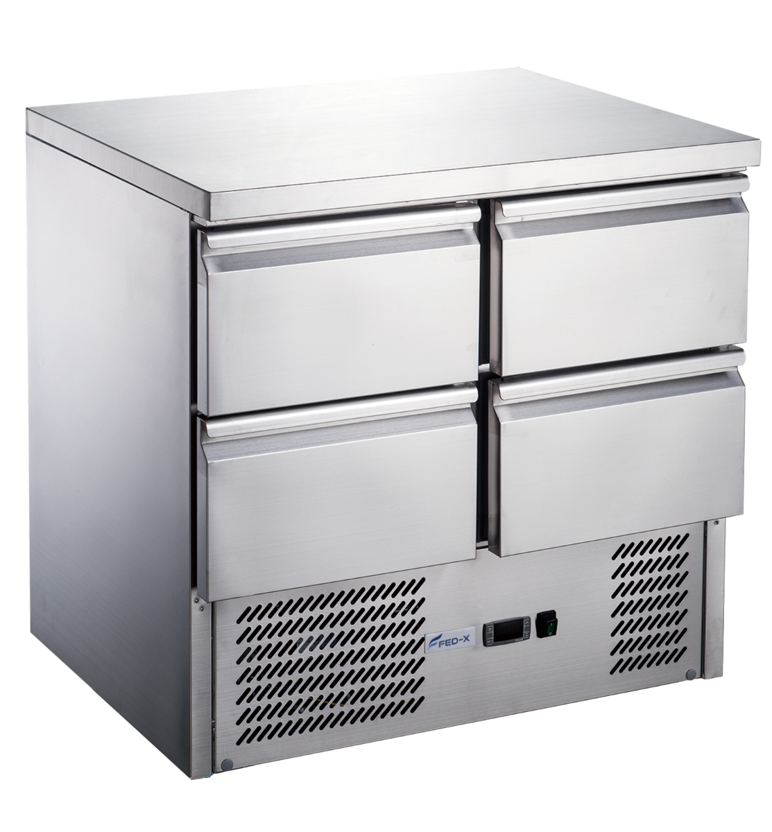 FED-X XGNS900-4D - Four Drawer Compact Workbench Fridge 903mm 220L - image 2