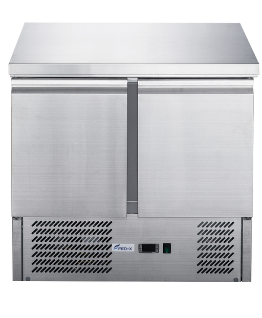 FED-X XGNS900B - Two Door Compact Workbench Fridge 900mm 240L