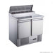 FED-X XGNS900D - Two Door Salad Prep Fridge 5 x GN 1/6 900mm - image 2