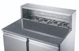 FED-X XGNS900E - Two Door Salad Prep Fridge with Marble Top 900mm - image 4