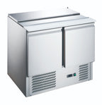 FED-X XGNS900S - Two Door Salad Prep Fridge with Cutting Board 903mm - image 2