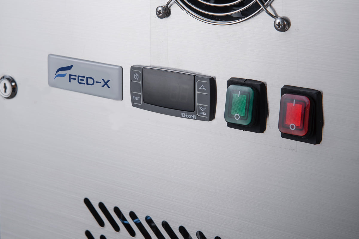 FED-X XPZ2600TN - Two Door Refrigerated Prep Counter on Castors 1510 x 800mm - image 3