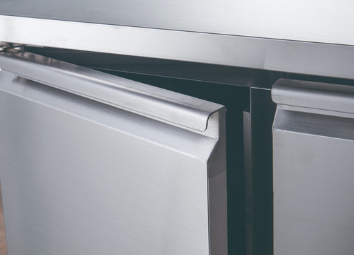 FED-X XPZ2600TN - Two Door Refrigerated Prep Counter on Castors 1510 x 800mm - image 2