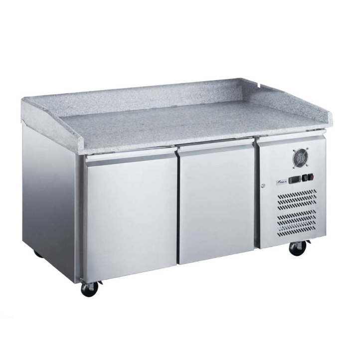 FED-X XPZ2600TN - Two Door Refrigerated Prep Counter on Castors 1510 x 800mm