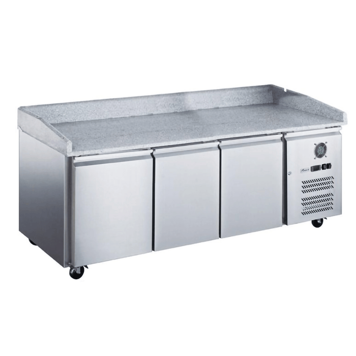 FED-X XPZ3600TN - Three Door Refrigerated Prep Counter on Castors 2020 x 800mm