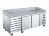 FED-X XPZ3600TND - Marble Top Pizza Prep Bench 2 Doors 7 Drawers 2020mm