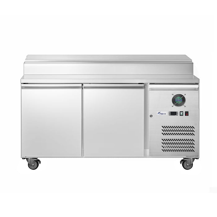 FED-X XSS7C13S2V - Two Door Sandwich Prep Counter 1360 x 700mm 7 x GN 1/3